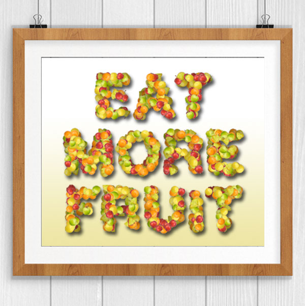 Eat more fruit digital art